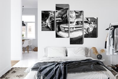 Ljuddämpande tavla - Black and white american