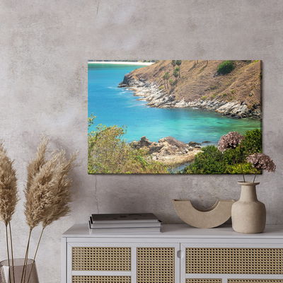 Ljuddämpande tavla - Azure sea and coast