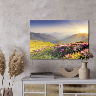 Ljuddämpande tavla - Sunset in the mountains