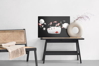 Ljuddämpande tavla - Aces with chips