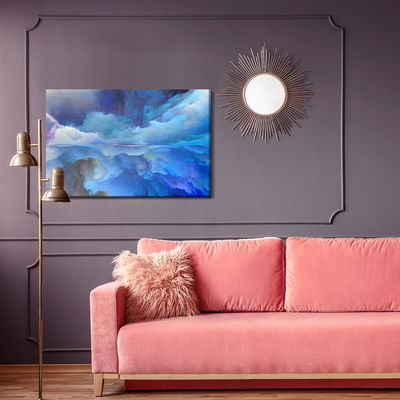 Ljuddämpande tavla - Abstract reflection of clouds