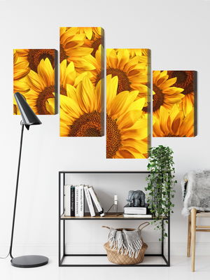 Ljuddämpande tavla - 3d sunflower flowers