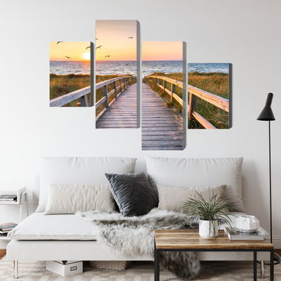 Ljuddämpande tavla - North sea pier 3d