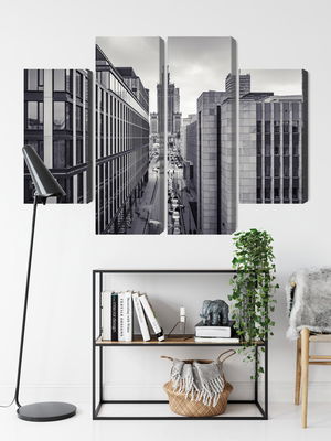 Ljuddämpande tavla - Black and white panorama