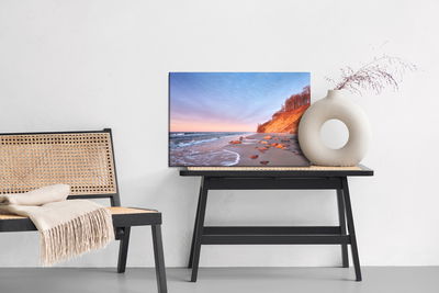 Ljuddämpande tavla - Cliffs on the polish beach