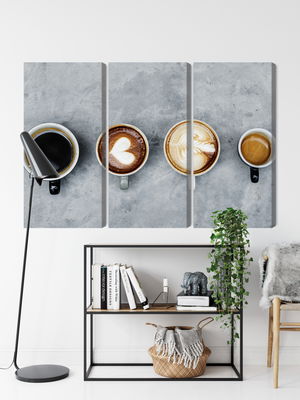 Ljuddämpande tavla - Cups with coffee