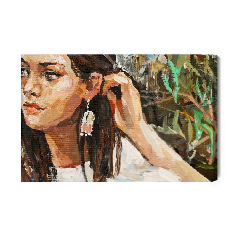 Ljuddämpande tavla - A young girl is sitting