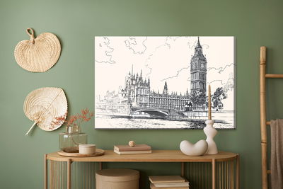 Ljuddämpande tavla - Drawing of the palace