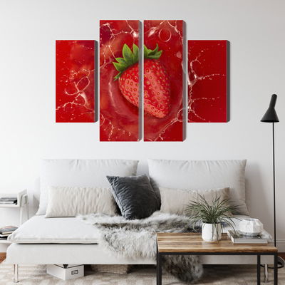 Ljuddämpande tavla - Juicy strawberry