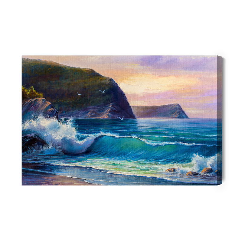 Ljuddämpande tavla - The sea in the morning