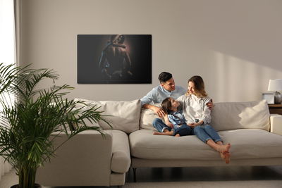 Ljuddämpande tavla - A couple in a hot embrace