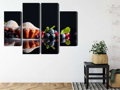 Ljuddämpande tavla - Muffins with fruits