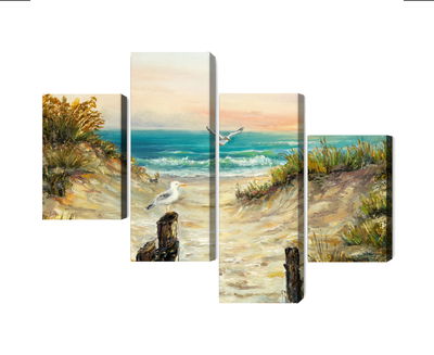 Ljuddämpande tavla - Painted sand dunes