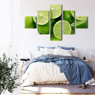 Ljuddämpande tavla - Lime halves