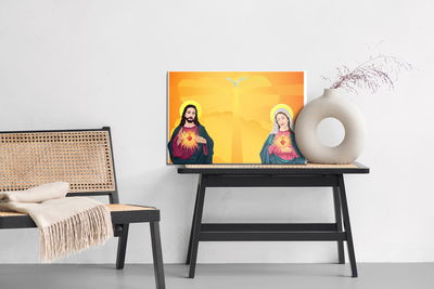 Ljuddämpande tavla - Jesus and virgin mary