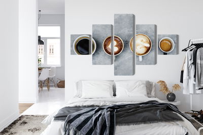 Ljuddämpande tavla - Cups with coffee