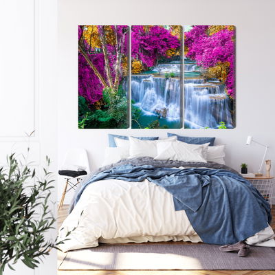 Ljuddämpande tavla - A waterfall in the fall