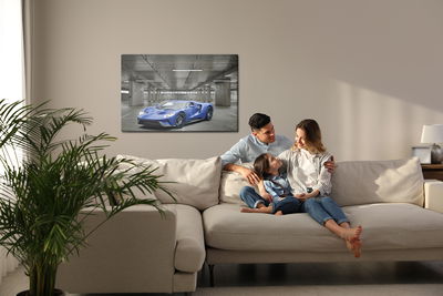 Ljuddämpande tavla - Sports car in the garage