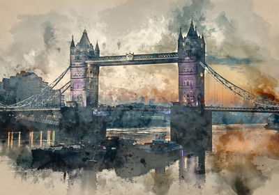 Ljuddämpande tavla - The view of the tower bridge