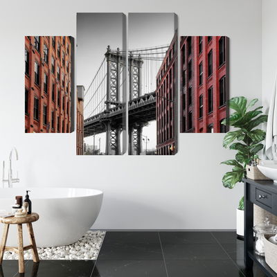 Ljuddämpande tavla - Manhattan bridge view