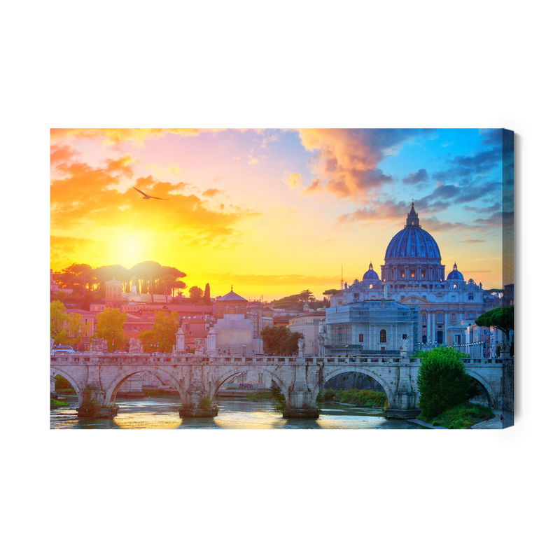 Ljuddämpande tavla - Rome at sunrise
