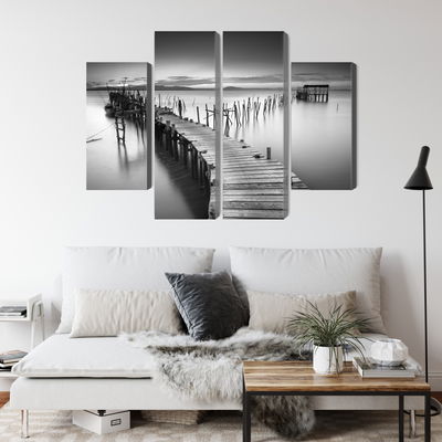 Ljuddämpande tavla - A dilapidated pier