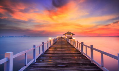 Ljuddämpande tavla - Sunset over the pier