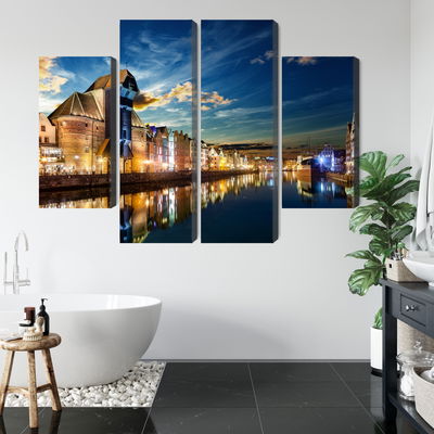 Ljuddämpande tavla - Gdansk wharf and the crane