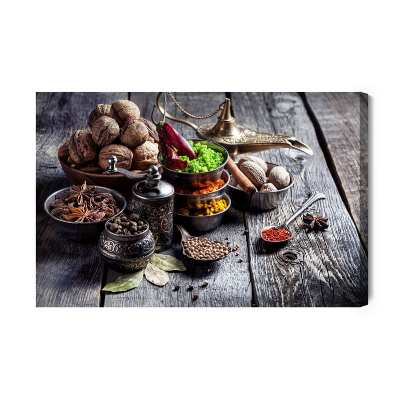 Ljuddämpande tavla - Spices with nuts