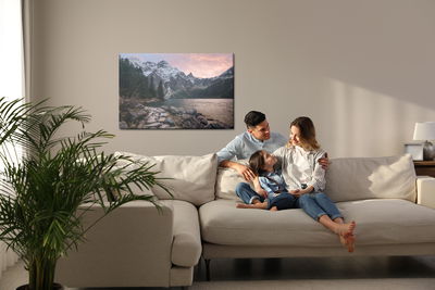 Ljuddämpande tavla - Majestic mountain landscape