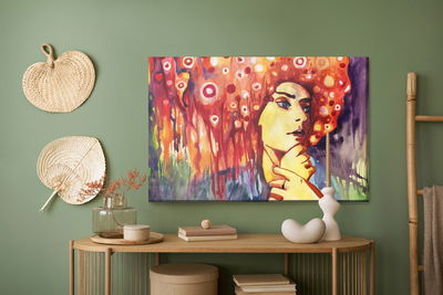 Ljuddämpande tavla - An abstract portrait