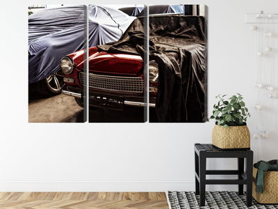 Ljuddämpande tavla - Italian retro car covered