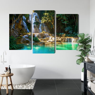 Ljuddämpande tavla - Kuang si waterfall