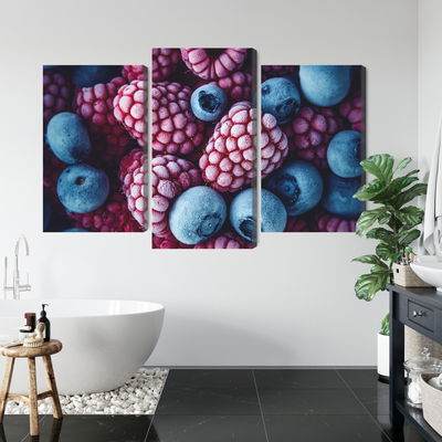 Ljuddämpande tavla - Frozen blueberries