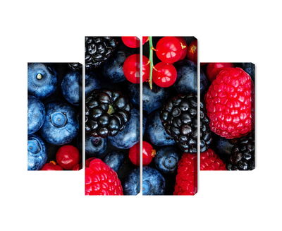 Ljuddämpande tavla - Forest fruits on a macro