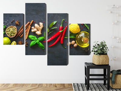 Ljuddämpande tavla - Fresh aromatic spices
