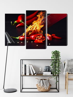 Ljuddämpande tavla - Burning knife