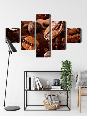 Ljuddämpande tavla - Brown coffee beans