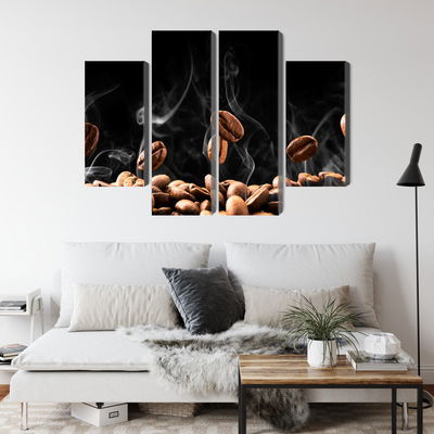 Ljuddämpande tavla - Hot coffee beans