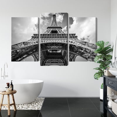 Ljuddämpande tavla - Paris eiffel tower black