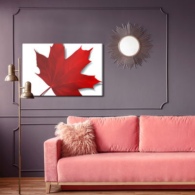 Ljuddämpande tavla - Red maple leaf