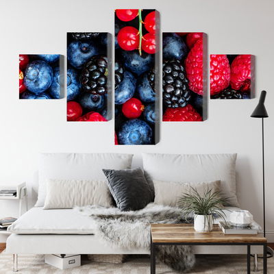 Ljuddämpande tavla - Forest fruits on a macro