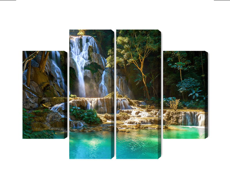 Ljuddämpande tavla - Kuang si waterfall