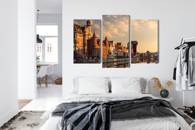 Ljuddämpande tavla - The port of gdansk at sunset