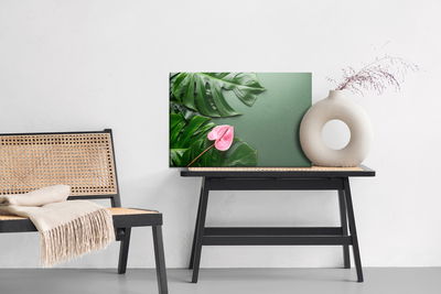 Ljuddämpande tavla - Pink flower