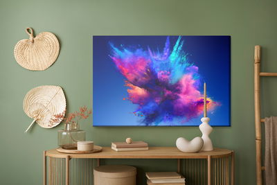 Ljuddämpande tavla - An abstract explosion