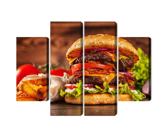 Ljuddämpande tavla - Homemade hamburger