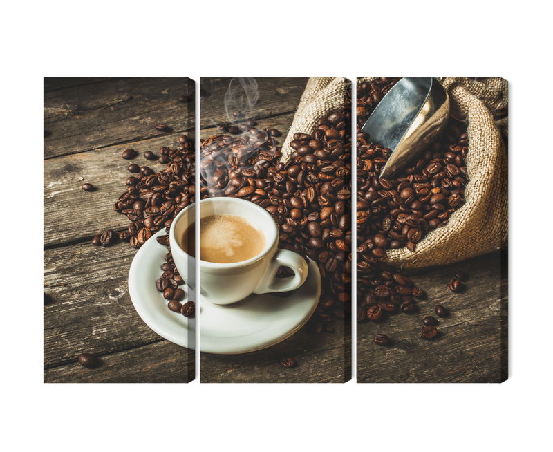 Ljuddämpande tavla - A cup of hot coffee