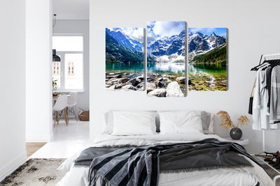 Ljuddämpande tavla - Lake morskie oko 3d