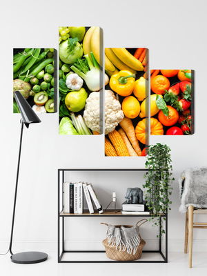 Ljuddämpande tavla - Fruits and vegetables